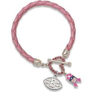   Browns Breast Cancer Awareness Pink Rope Bracelet