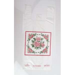   2000 9x5x20, 1.25 mil, Rose T shirt Plastic Shopping Bags, 6 cents/bag