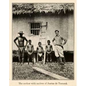  1919 Halftone Print Native Indigenous Juntas Tamana Choco 