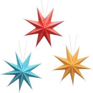  Paper Star Lamps With Celtic And Tissue Paper Backed Cut 