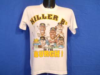   PIRATES KILLER BS BURGH BONILLA BONDS 1988 t shirt MEDIUM M  