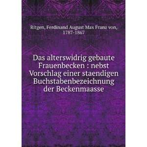   Beckenmaasse Ferdinand August Max Franz von, 1787 1867 Ritgen Books