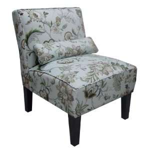   Skyline Furniture Armless Chair in Brissac Platinum