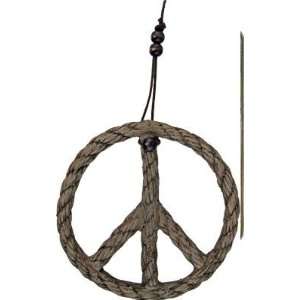  WALL PLAQUE   PEACE ROPE HANGING 