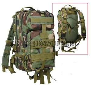 Military Level III Medium Transport MOLLE Assault Pack Bag Backpack 