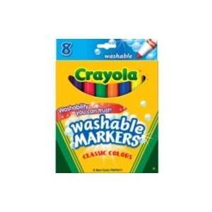  Crayola Washable Markers Broad Line 8 CT: Toys & Games