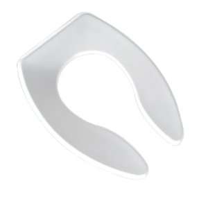  Heavy Duty Commercial Elongated Toilet Seat White: Home 