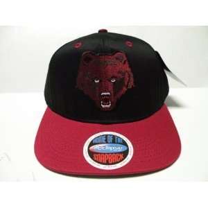  NCAA Brown University Bears Logo Black Red 2 Tone Snapback 