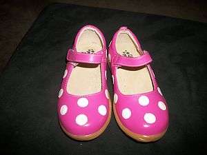   JUMPER SHOES SIZE 11 HOT PINK W/ WHITE POLKA DOTS BOUTIQUE  