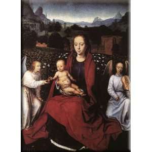   Two Angels 12x16 Streched Canvas Art by Memling, Hans: Home & Kitchen