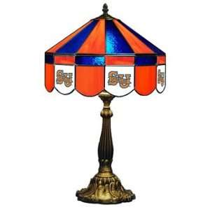 Syracuse 16 NCAA Stained Glass Table Lamp   160TL SYRA 1