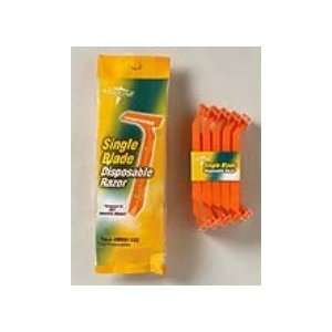  Single Disposable Facial Razors Orange Bag of 10 Health 