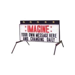  Double Sided Roadside Back Lit Sign without Arrow   White 