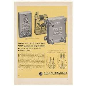  1966 Allen Bradley UHF Antenna Diplexers Print Ad: Home 