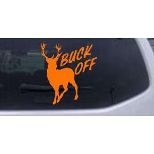  BUCK OFF Hunting And Fishing Car Window Wall Laptop Decal 