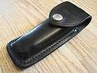 Buck knife case for police belt vintage holster 110 old leather black 