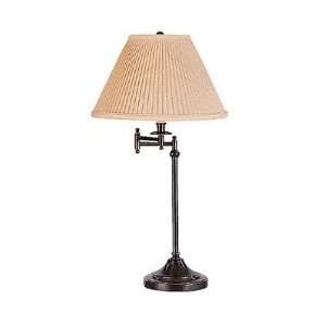  Kinetic Swing Arm Table Lamp in Deep Patina Bronze: Home 