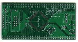 ATMEGA128 PCB for a breadboard MEGA128 / JTAG / ISP  