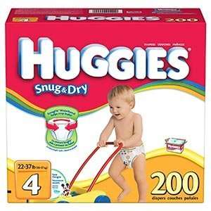  Huggies Diapers Size:4; Quantity: 200 LeakLock protection 