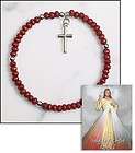Rose Petal Beads Rosary Bracelet Spanish Divine Mercy J