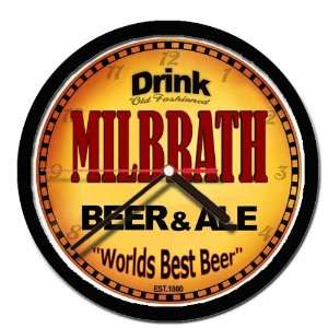  MILBRATH beer and ale cerveza wall clock: Everything Else