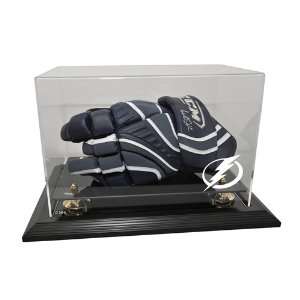  Tampa Bay Lightning Hockey Glove Display Case with Black 