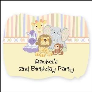   Shaped Personalized Birthday Party Sticker Labels: Toys & Games