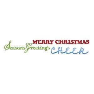   Die Phrase Cheer, Merry Christmas & Seasons: Arts, Crafts & Sewing