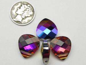 SWAROVSKI 6012 PURPLE IRIS 15X14MM BRIOLETTE PENDANT  