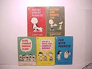 1960s Lot 5 BRITISH Books PEANUTS Charles M. Schulz  