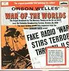 ORSON WELLES WAR OF THE WORLDS original broadcast LP  