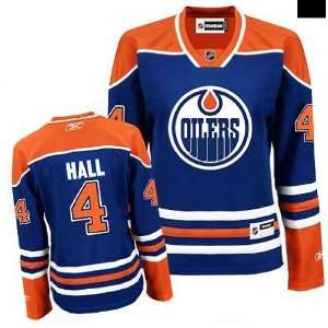  NHL New Player Edmonton Oilers Jersey #4 Hall Blue Hockey 