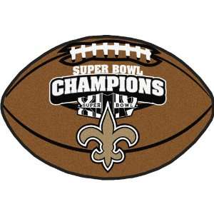  New Orleans Saints Super Bowl Football Mat: Everything 