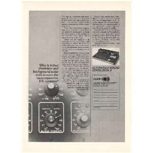  1976 Sunn Automated Sound System Auto Match Control Print 