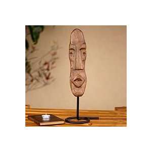 NOVICA Wood mask, Singing Man