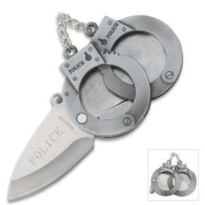  Police Handcuff Folding Knife