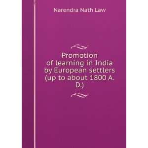   European settlers (up to about 1800 A. D.): Narendra Nath Law: Books