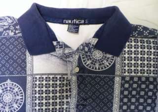   Nautica Polo Shirts Size Large Great Patterns Short Sleeves Lot  