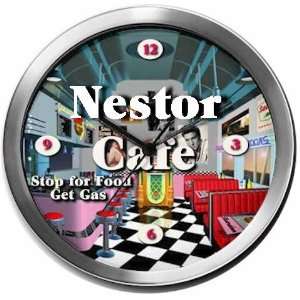  NESTOR 14 Inch Cafe Metal Clock Quartz Movement: Kitchen 