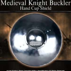   Medieval Knight Buckler Shield w/ Boss Armor: Sports & Outdoors