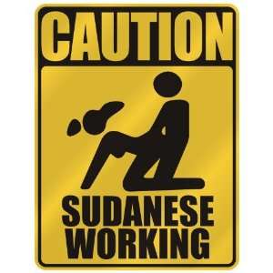   CAUTION  SUDANESE WORKING  PARKING SIGN SUDAN