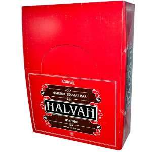 Halvah, Natural Sesame Bar, Marble, 20 Grocery & Gourmet Food