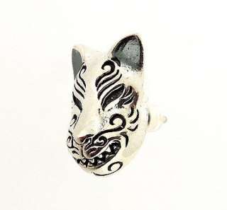  - 114541517_japanese-kabuki-fox-mask-sterling-silver-stud-earring-