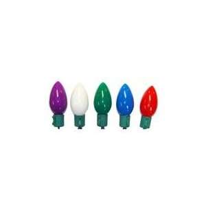   Operated Ceramic Multi Color LED C9 Christmas Lights: Home & Kitchen