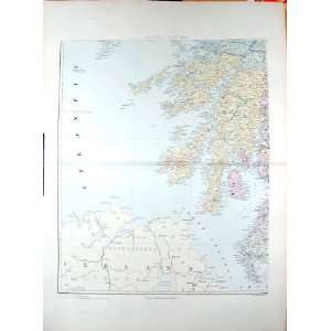   MAP 1904 SOUTH WEST SCOTLAND ARRAN CAMPBELTOWN: Home & Kitchen