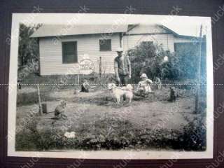 BIZARRE! AMAZING! 1920s CABINET CARD PHOTO Gas Station MONKEYS Baby 