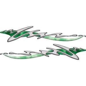  Liquid Metal Graphic Kit in Green   2 h x 12 w 