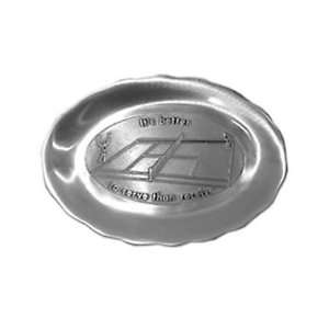  Pewter Tennis Court Embossed Design Bread Tray Sports 