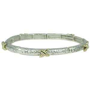  Starfish Stretchable Silver Bracelet: Jewelry