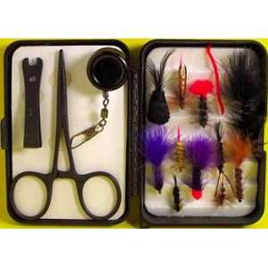  Streamside Bass Fly & Tool Assortment: Sports & Outdoors